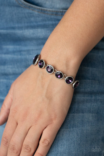 Paparazzi Bracelets -  Lustrous Luminosity - Purple