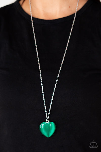 Paparazzi Necklaces- Warmhearted Glow - Green