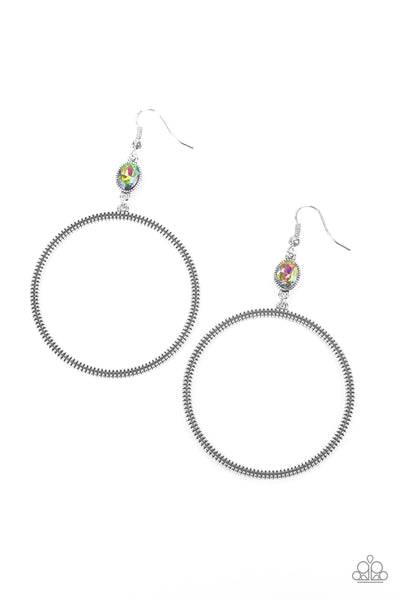 Paparazzi Earrings - Work That  Circuit - Multi