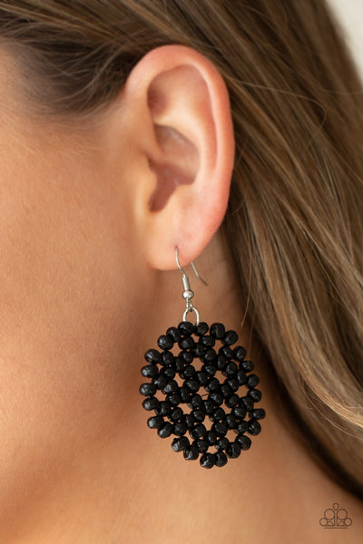 Paparazzi Earrings - Summer Escapade - Black