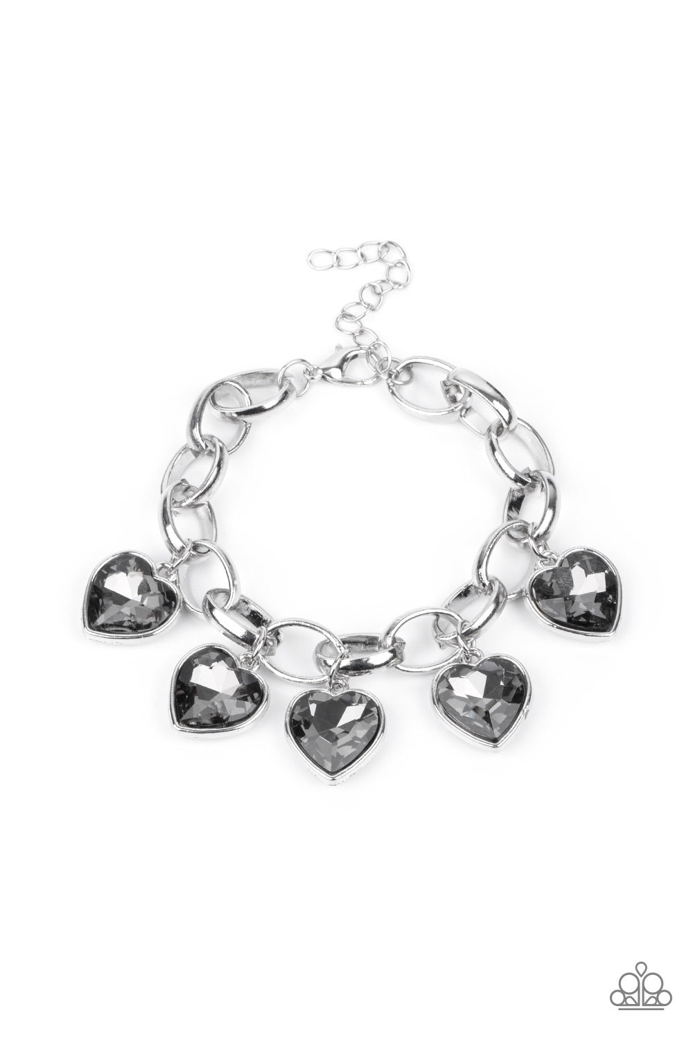 Paparazzi Bracelets -  Candy Heart Charmer - Silver