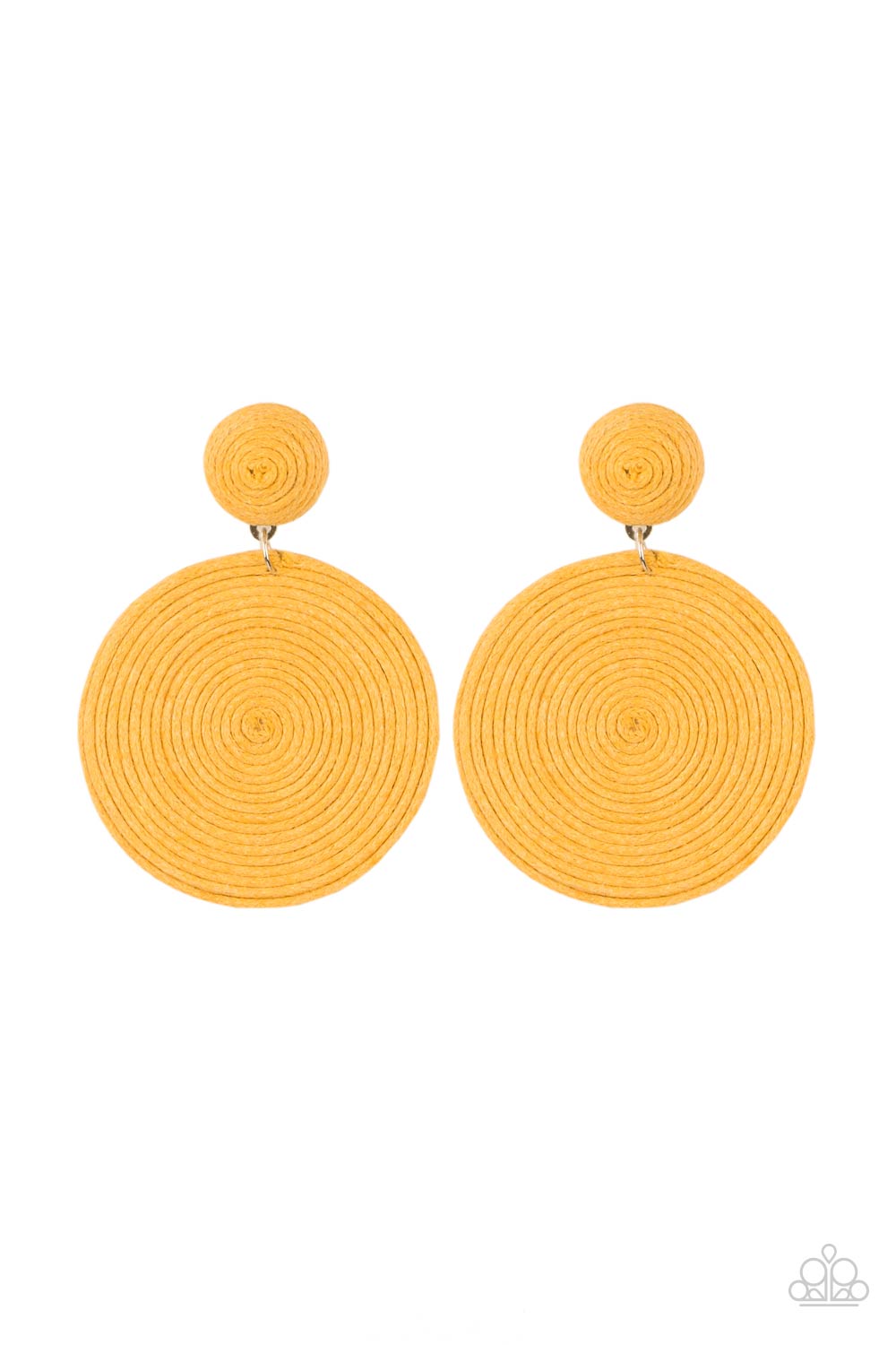 Paparazzi Earrings- Circulate The Room - Yellow