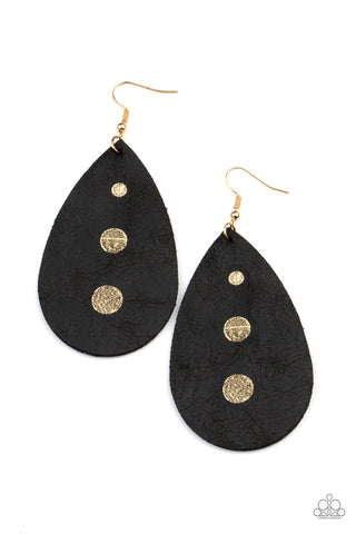 Paparazzi Earrings - Rustic Torrent - Black