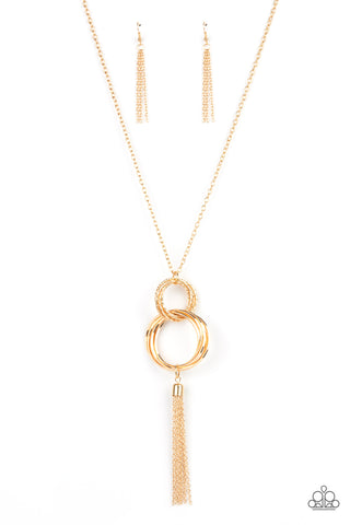 Paparazzi Necklace - Orbiting Splendor - Gold