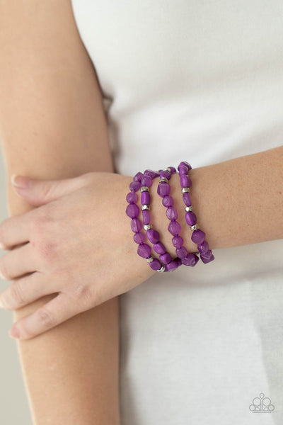 Paparazzi Bracelet - Nice GLOWING! - Purple