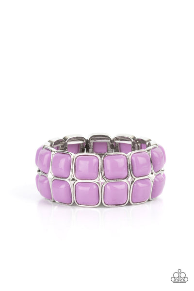 Paparazzi Bracelets - Double The DIVA-ttitude - Purple