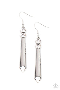 Paparazzi Earrings - Sparkle Stream - White