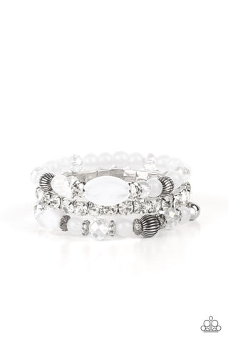 Paparazzi Bracelet - Ethereal Etiquette - White