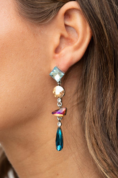 Paparazzi Earrings -  Rock Candy Elegance - Multi