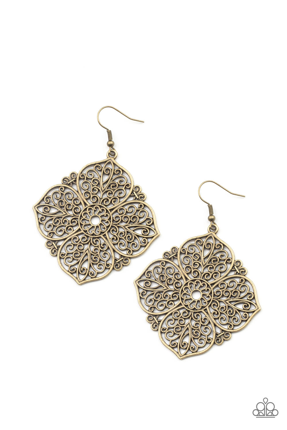 Paparazzi Earrings - Dubai Detour - Brass