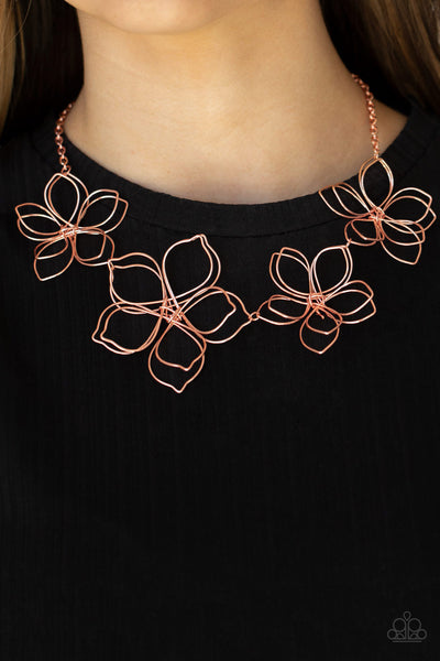 Paparazzi Necklaces -  Flower Garden Fashionista - Copper