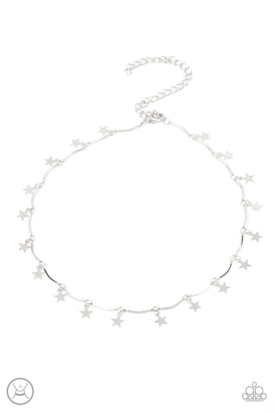 Paparazzi Necklaces- Little Miss Americana - Silver