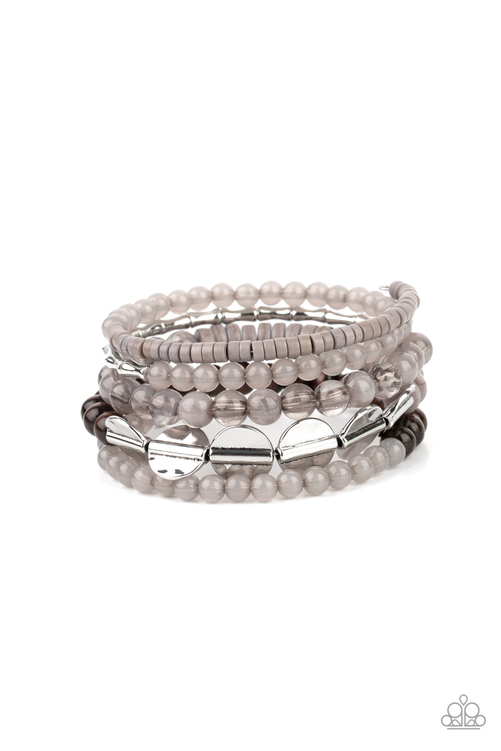 Paparazzi Bracelets  Free-Spirited Spiral - Silver