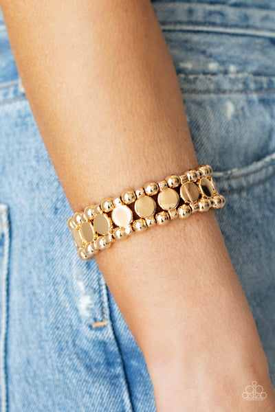 Paparazzi Bracelets - Metro MagnetIsm - Gold