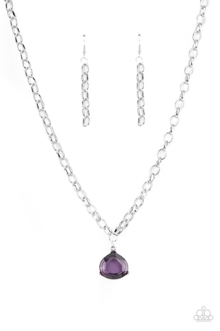 Paparazzi Necklaces - Gallery Gem - Purple