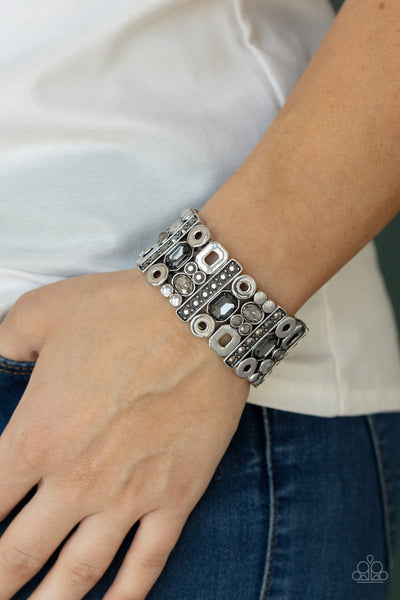 Paparazzi Bracelet - Dynamically Diverse - Silver