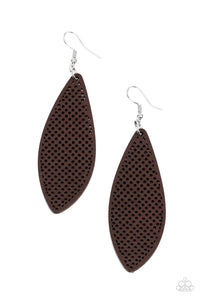 Paparazzi Earrings - Surf Scene - Brown