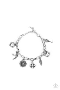 Paparazzi Bracelets - Fancifully Flighty - White