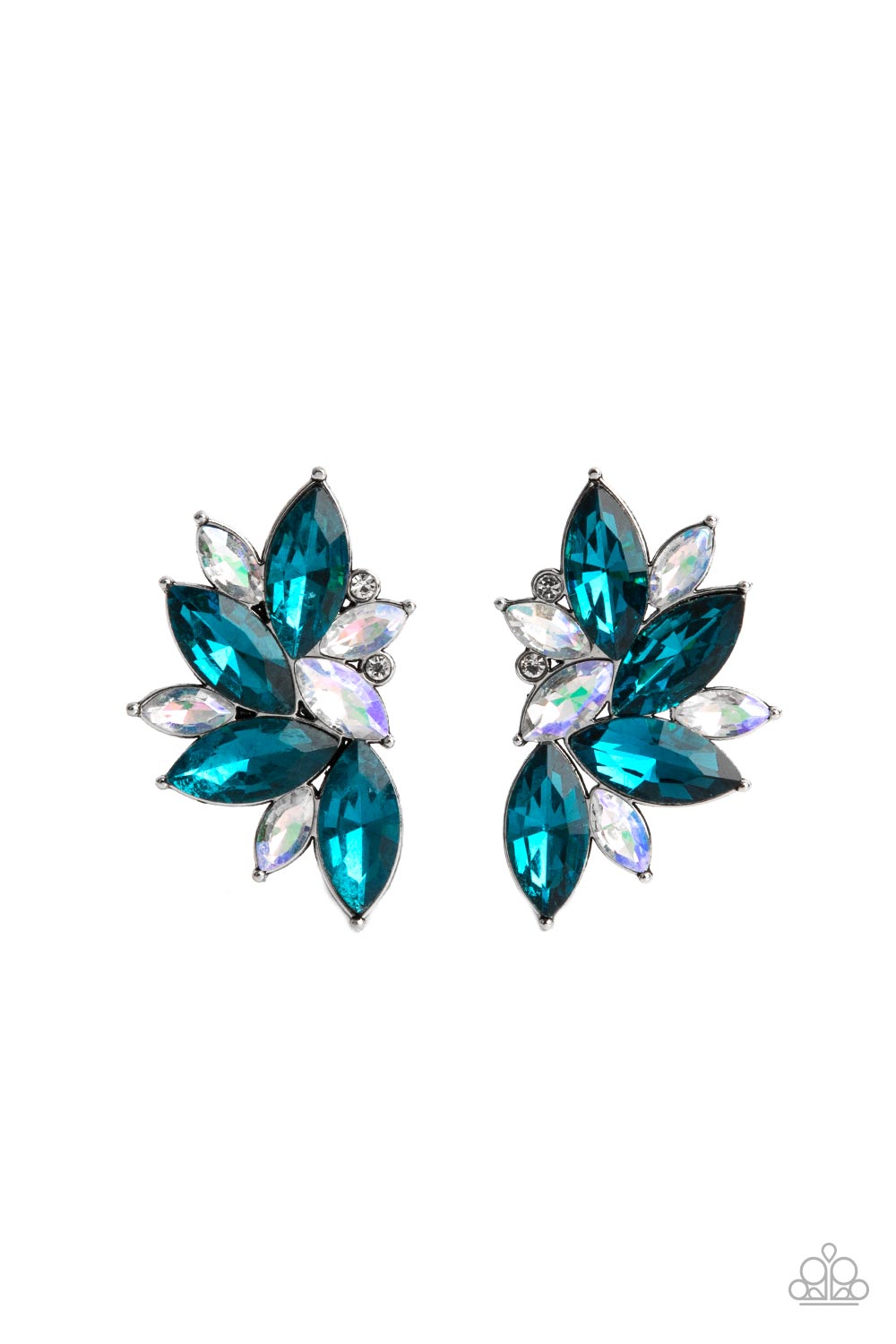 Paparazzi Earrings - Instant Iridescence - Blue