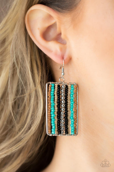 Paparazzi Earrings - Beadwork Wonder - Black