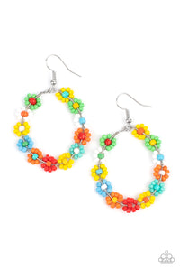 Paparazzi Earrings - Festively Flower Child - Multi