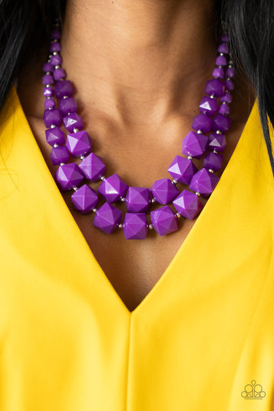 Paparazzi Necklaces - Summer Excursion - Purple