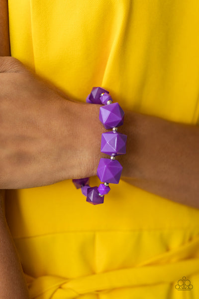 Paparazzi Bracelets  - Trendsetting Tourist - Purple