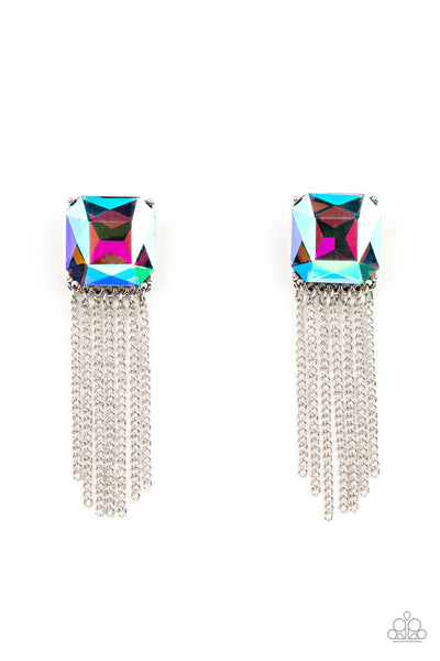 Paparazzi Earrings - Supernova Novelty - Multi (October 2021 Life Of The Party)