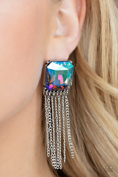 Paparazzi Earrings - Supernova Novelty - Multi (October 2021 Life Of The Party)