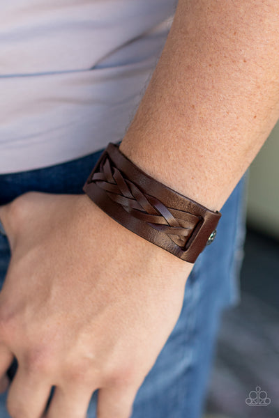 Paparazzi Bracelet - Practical Pioneer - Brown