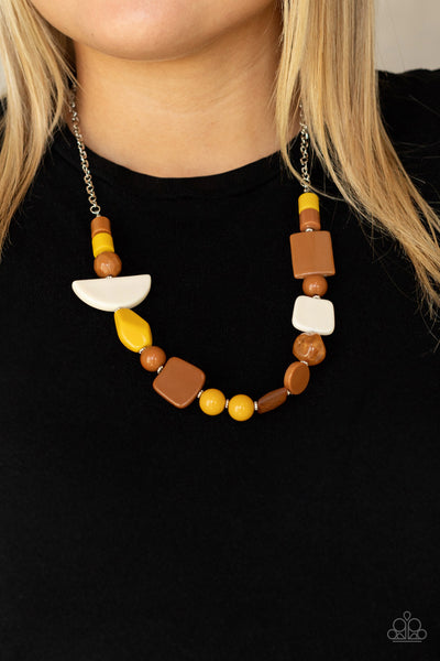 Paparazzi Necklaces - Tranquil Trendsetter - Yellow