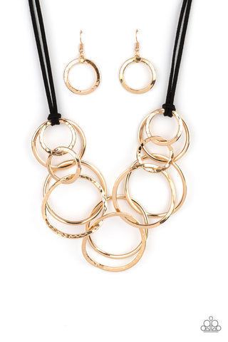 Paparazzi Necklaces -  Spiraling Out of COUTURE - Gold