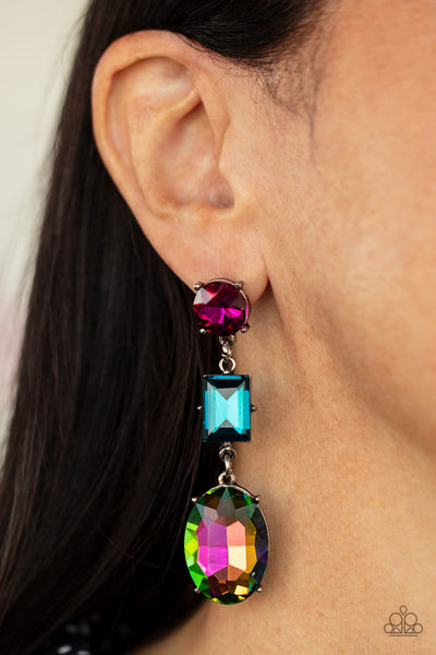 Paparazzi Earrings - Extra Envious - Multi