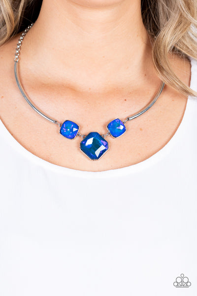 Paparazzi Necklaces - Divine IRIDESCENCE - Blue