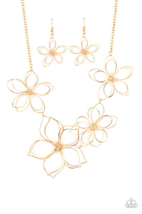 Paparazzi Necklaces - Flower Garden Fashionista - Gold