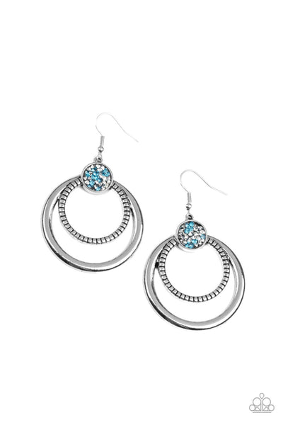 Paparazzi Earrings - Spun Out Opulence - Blue