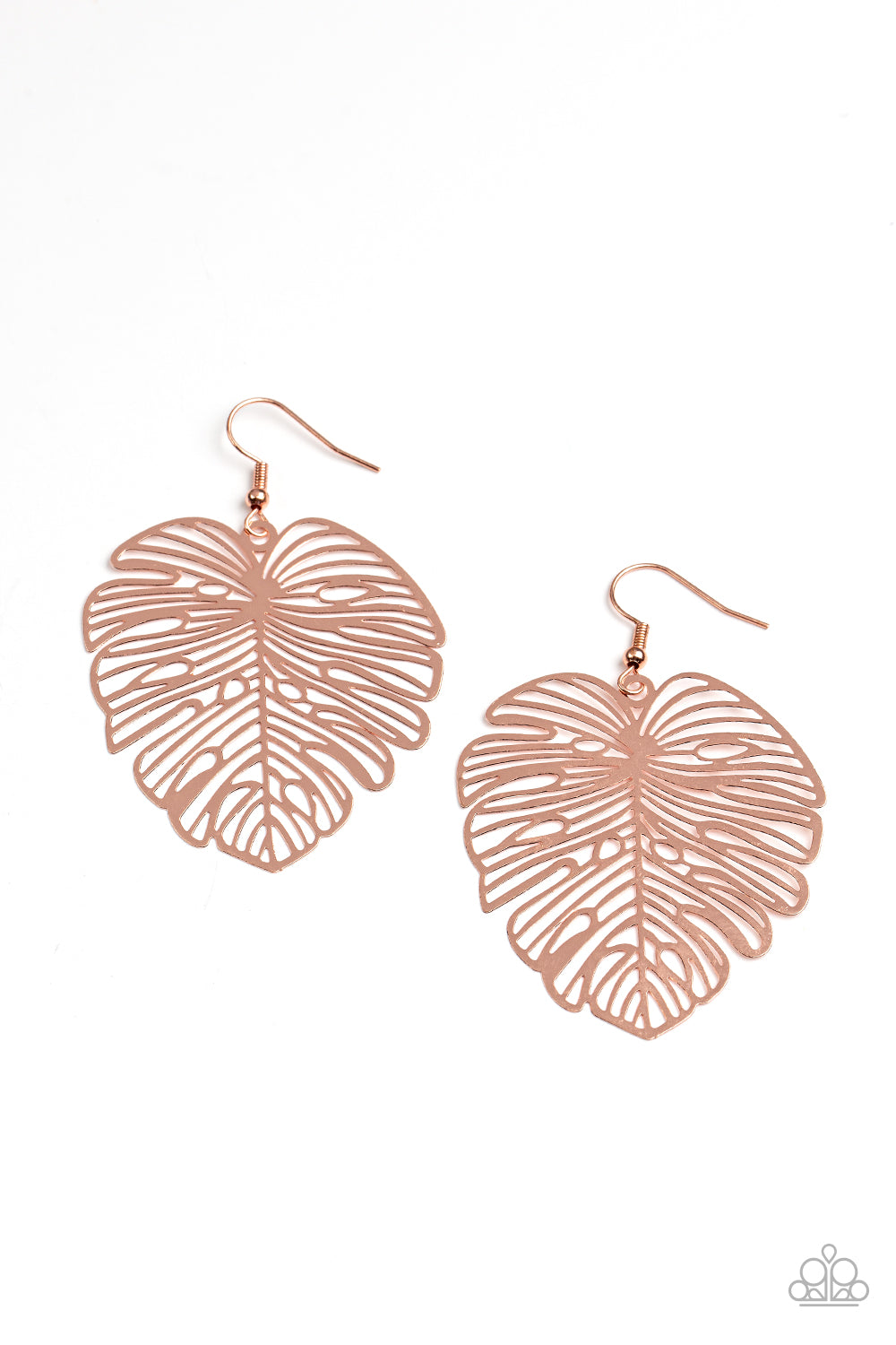 Paparazzi Earrings -  Palm Palmistry - Copper