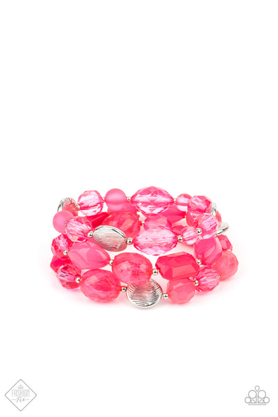 Paparazzi Bracelets  -  Oceanside Bliss - Pink