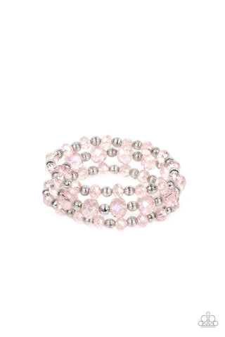 Paparazzi Bracelets- Eiffel Tower Tryst - Pink