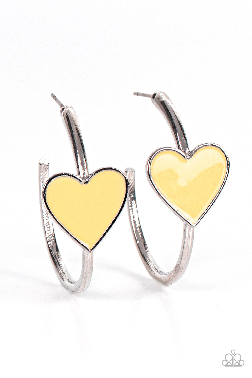 Paparazzi Earrings - Kiss Up - Yellow