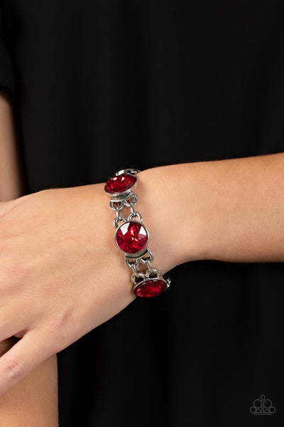 Paparazzi Bracelets - Devoted to Drama - Red