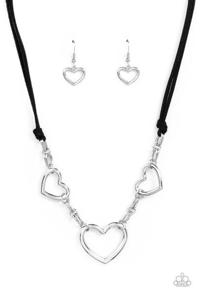 Paparazzi Necklaces- Fashionable Flirt - Black