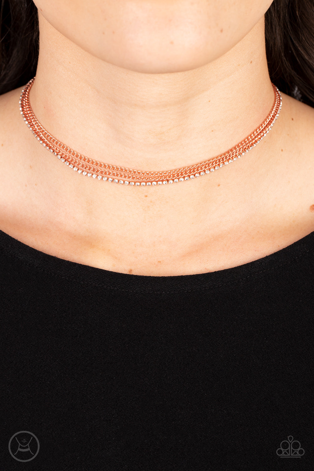 Paparazzi Necklace - Glitzy Gusto - Copper