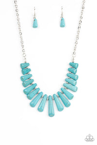 Paparazzi Necklaces - Mojave Empress - Blue