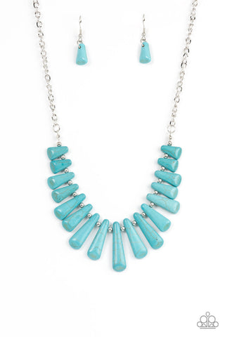 Paparazzi Necklaces - Mojave Empress - Blue