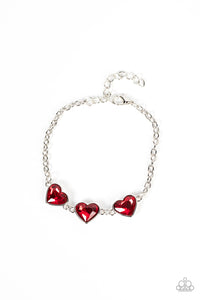 Paparazzi Bracelets - Little Heartbreaker - Red