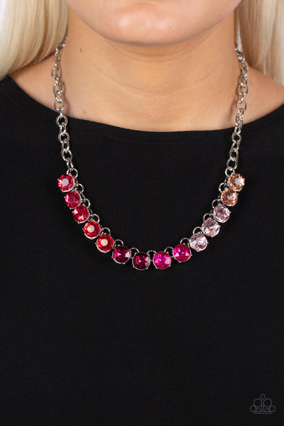 Paparazzi Necklaces - Rainbow Resplendence - Pink