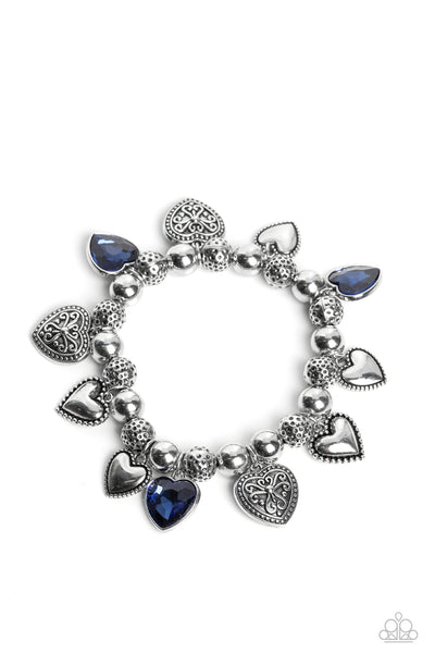 Paparazzi Bracelets - Charming Crush - Blue