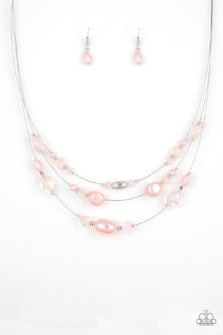 Paparazzi Necklace - Pacific Pageantry - Pink - SHOPBLINGINGPRETTY