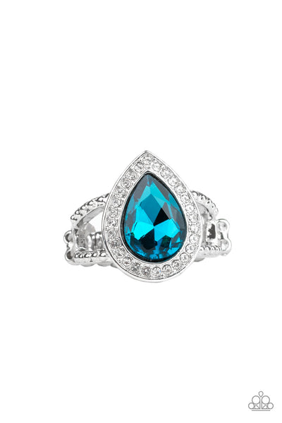 Paparazzi Ring- Hollywood Heirloom - Blue - SHOPBLINGINGPRETTY